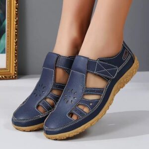 New Summer Retro Handmade Comfortable Soft Sole Velcro Casual Women's Slip-On Sandals