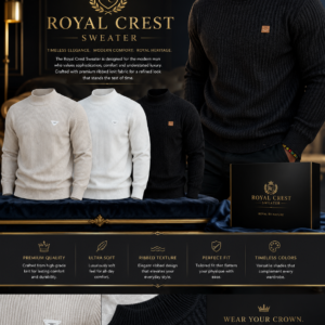 Royal Crest Sweater